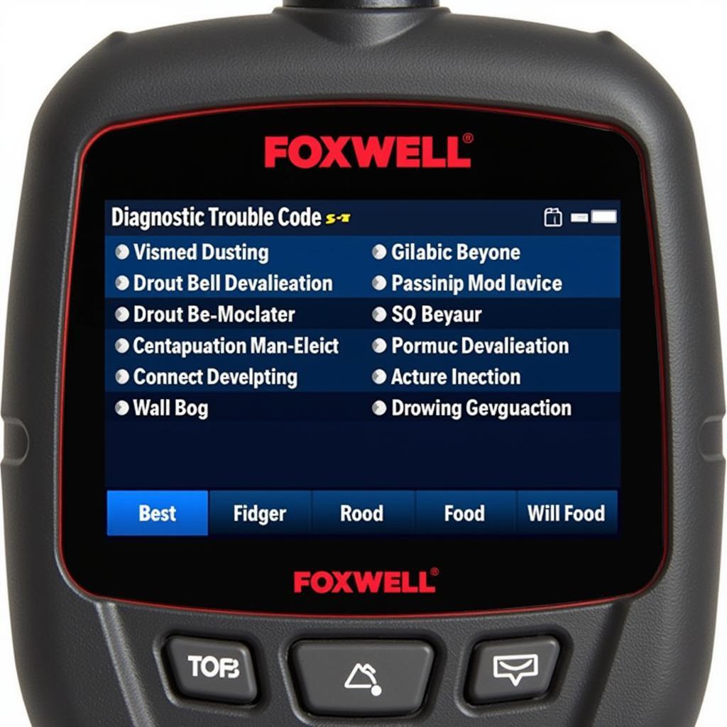 Foxwell NT630 Plus Displaying Diagnostic Codes