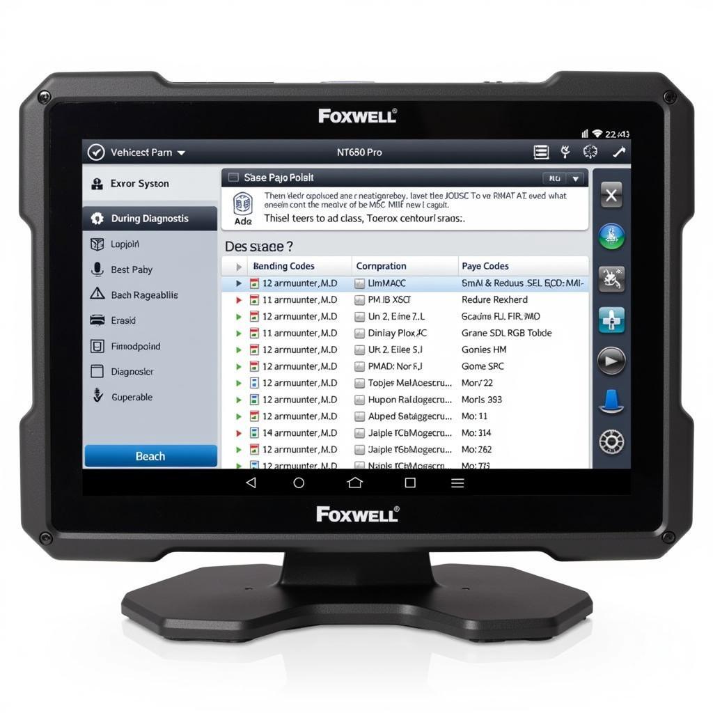 Foxwell NT630 Pro Displaying Diagnostic Results