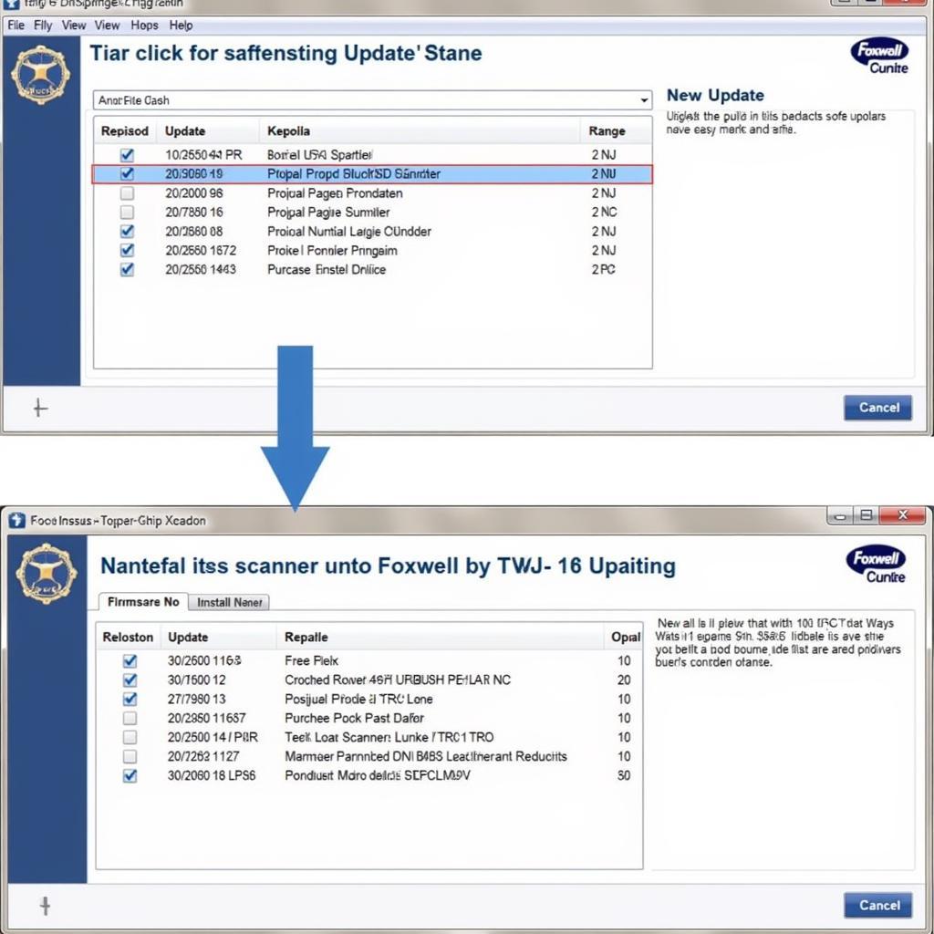 Updating the Foxwell NT630 Scanner