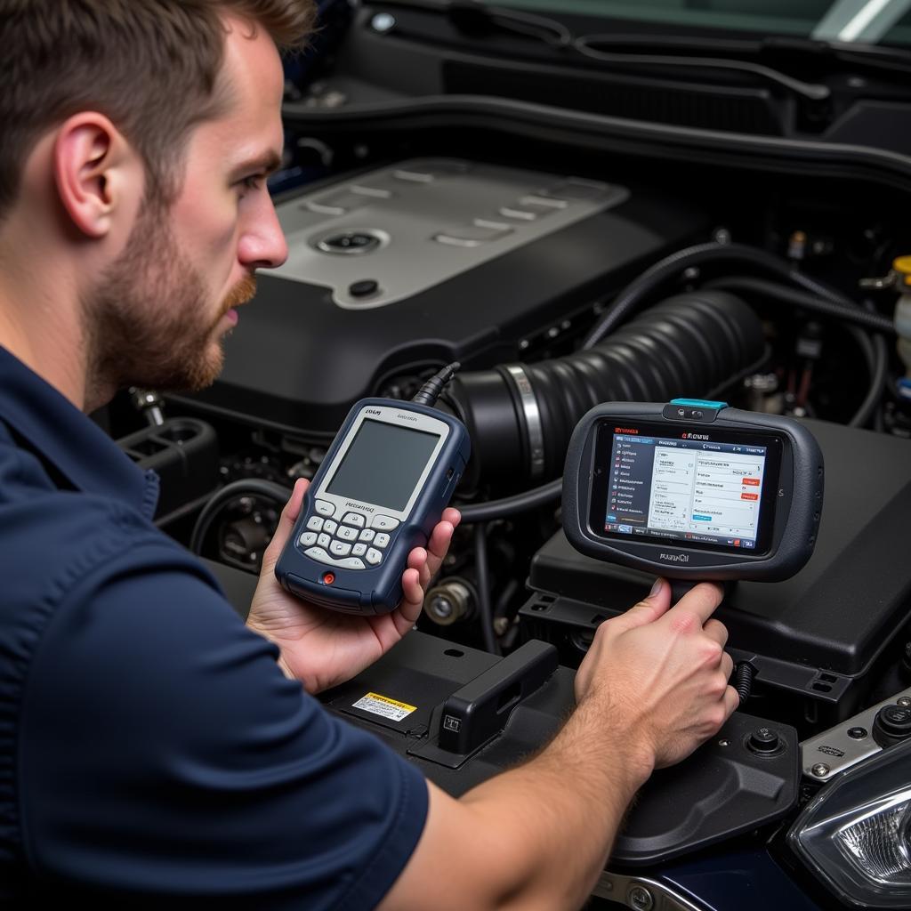 Foxwell NT644 Diagnosing Car Engine