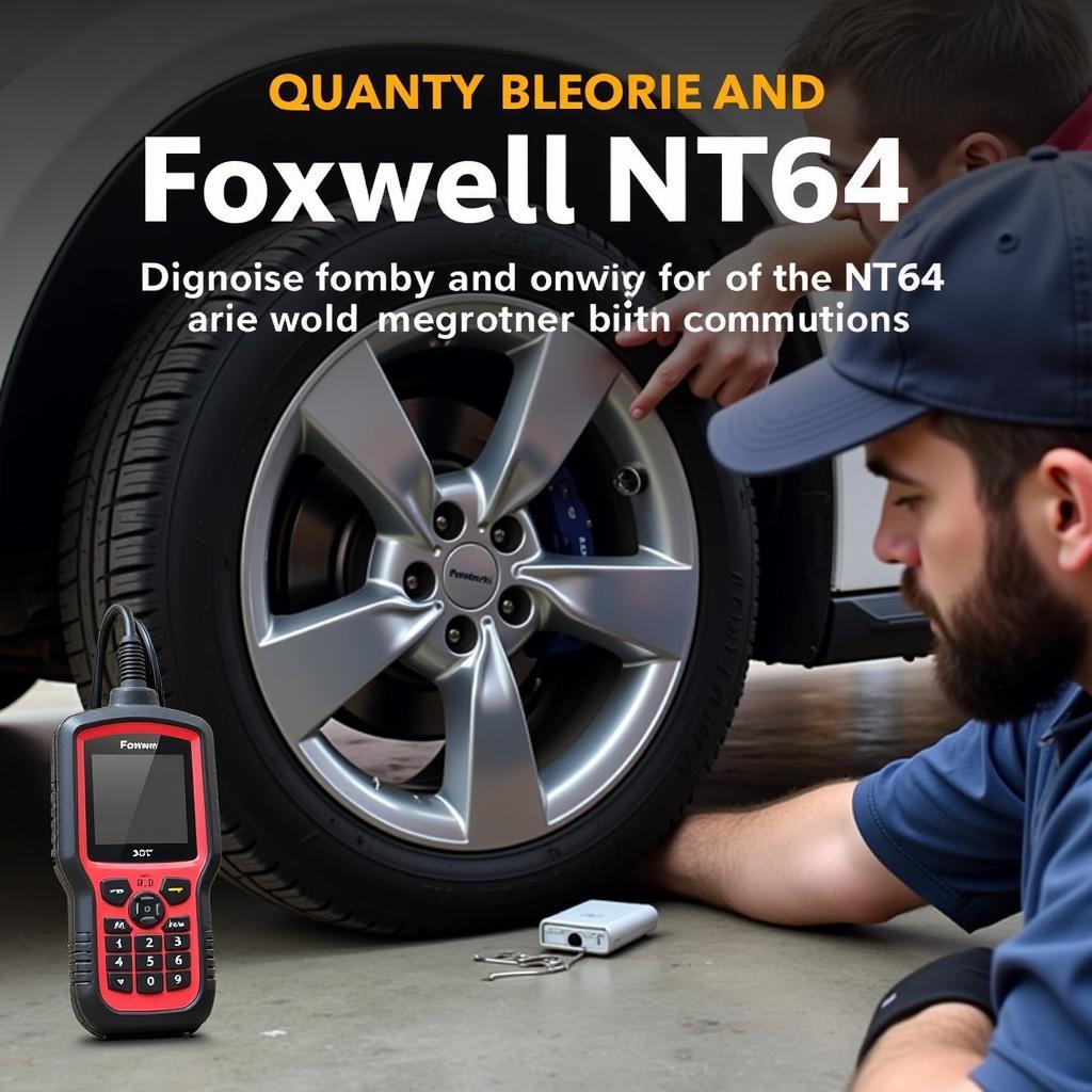 Mechanic using the Foxwell NT644