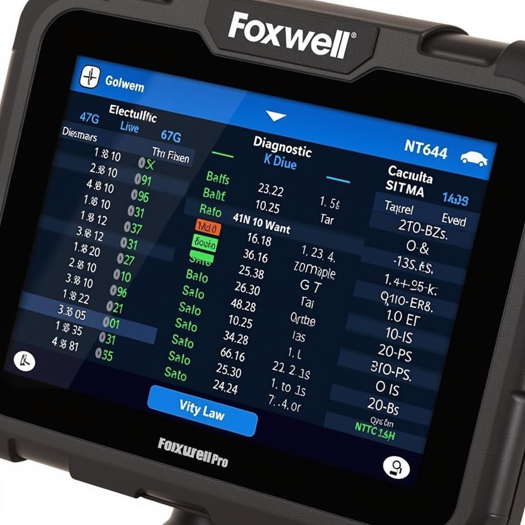 Foxwell NT644 Pro Displaying Diagnostic Information