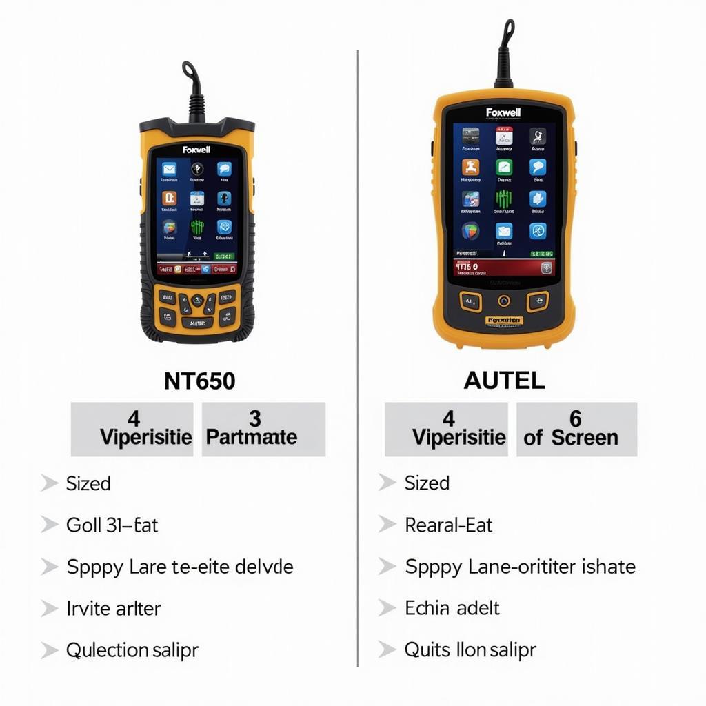 Foxwell NT650 vs Autel Scanner