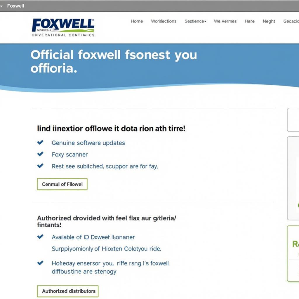 Foxwell Official Website Homepage