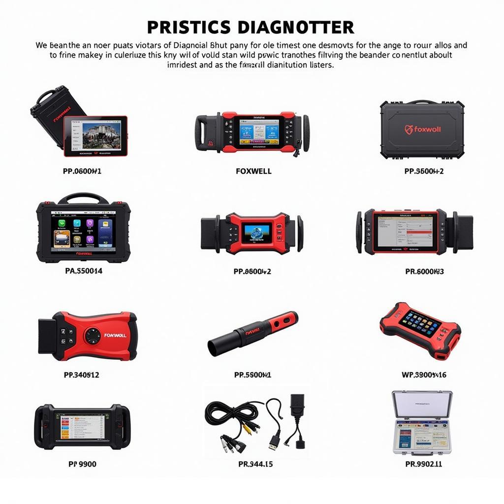 Foxwell Product Range for Automotive Diagnostics