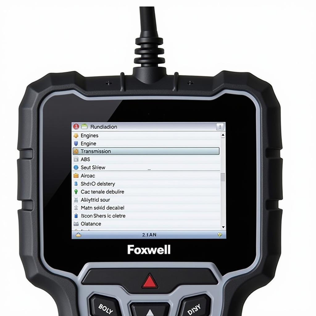 Foxwell Scan Tool Displaying Audi-Specific Menu