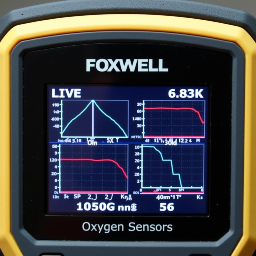 Foxwell Scan Tool Displaying Oxygen Sensor Data