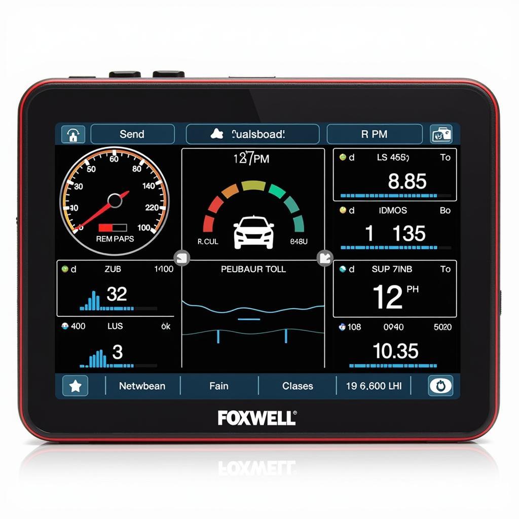 Foxwell Scanner Displaying Dashboard Information