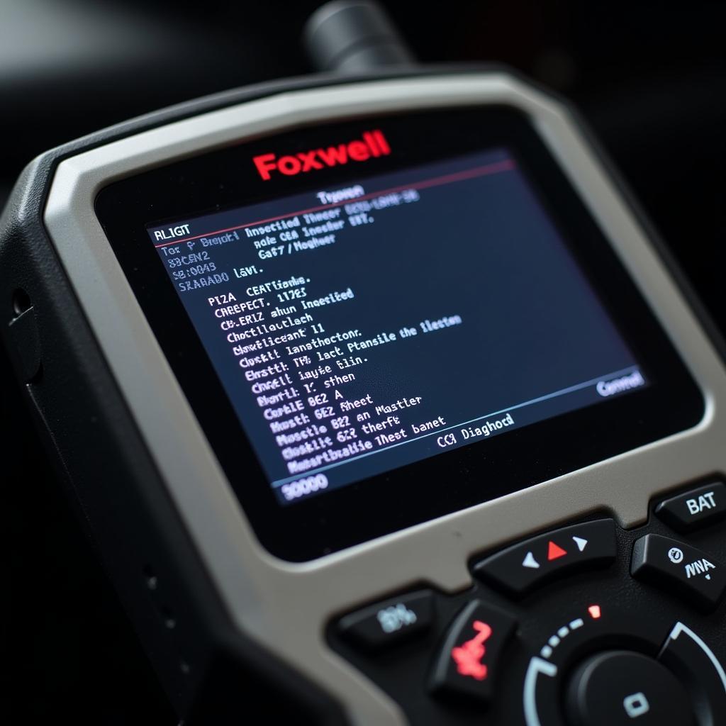 Foxwell Scanner Dashboard View Check Engine Light