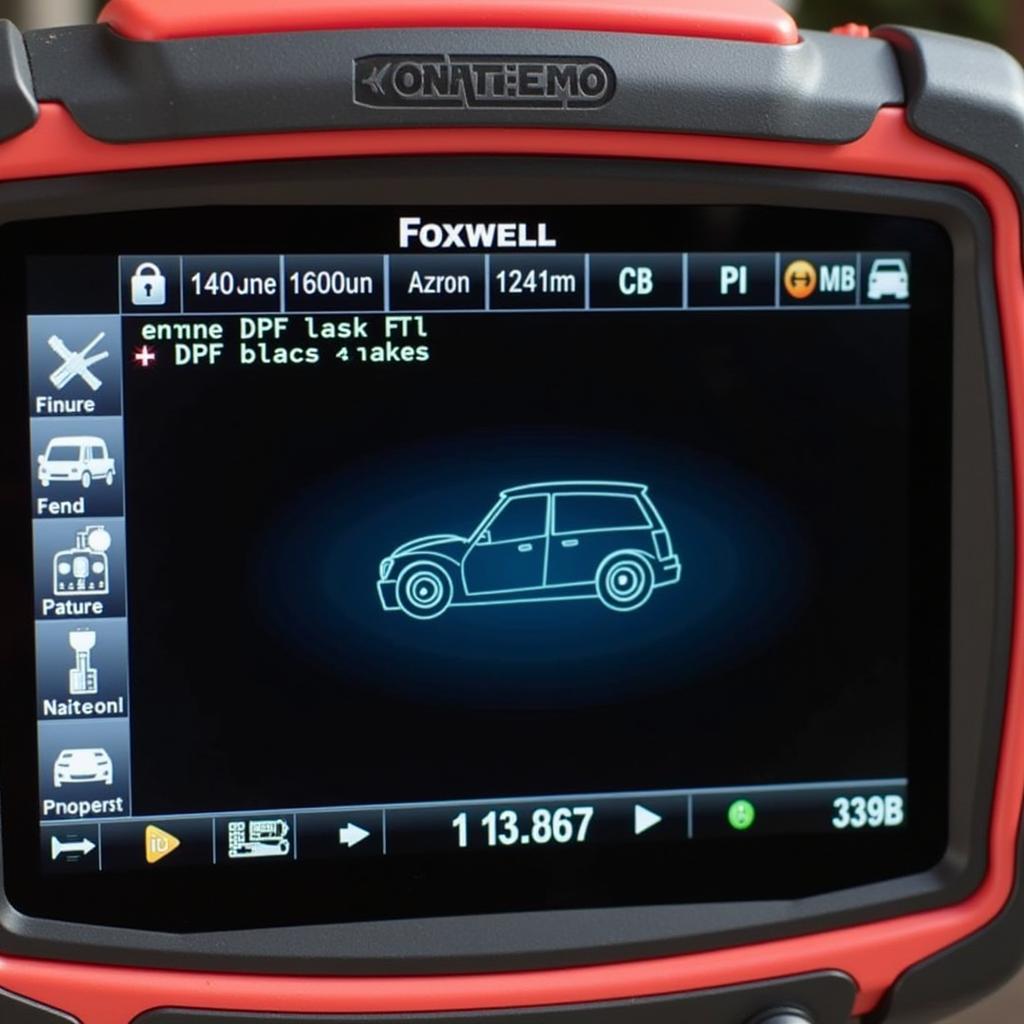 Foxwell Scanner Performing DPF Regeneration