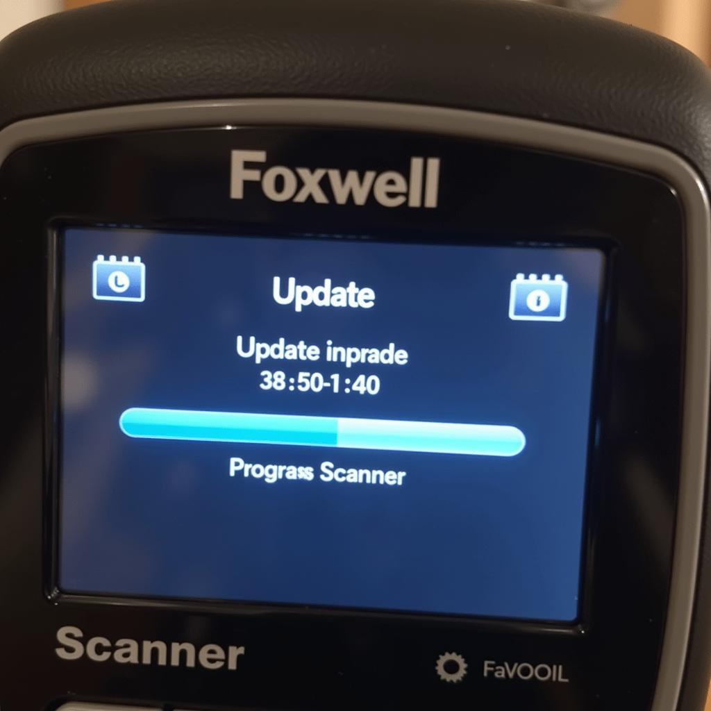 Foxwell Scanner Update in Progress