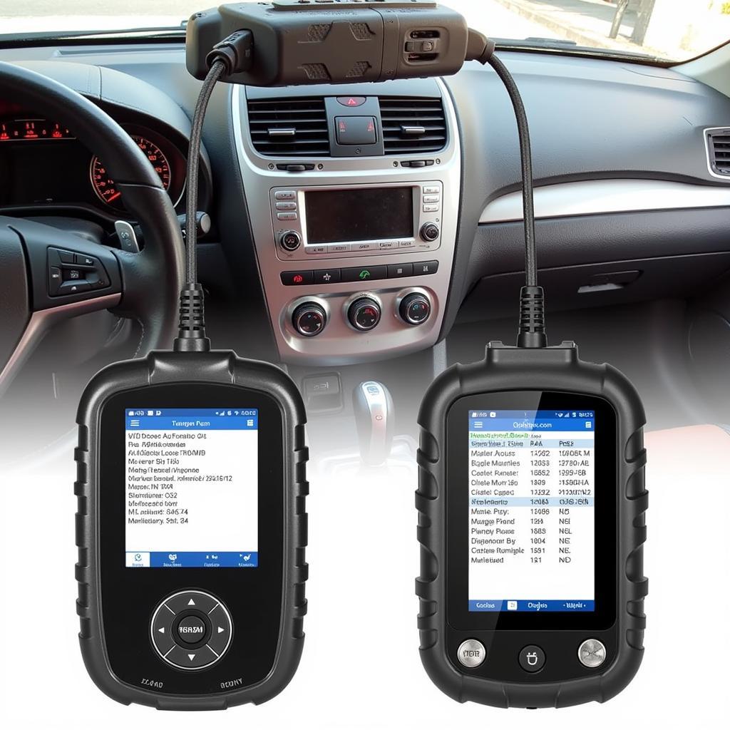 Foxwell Scanners Performing Diagnostics on a Vehicle