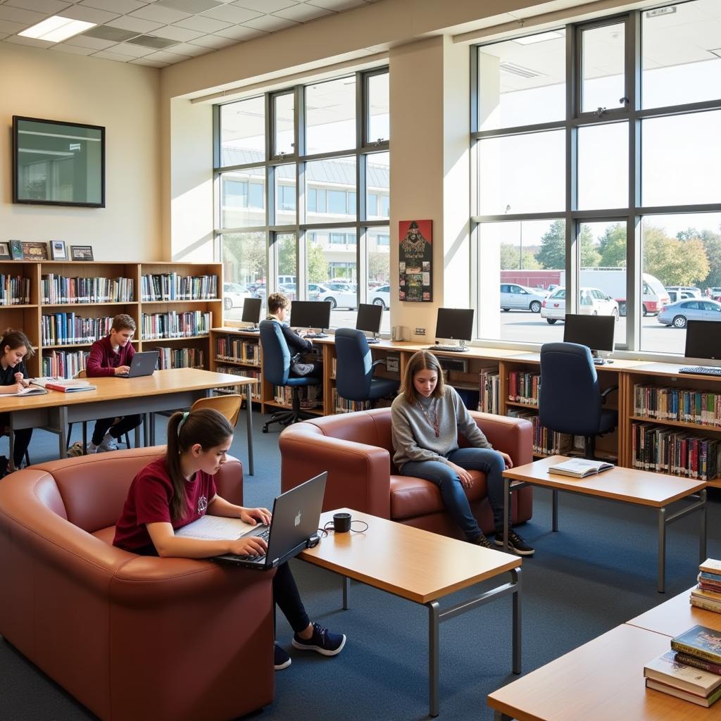 The library at Foxwell State Secondary College