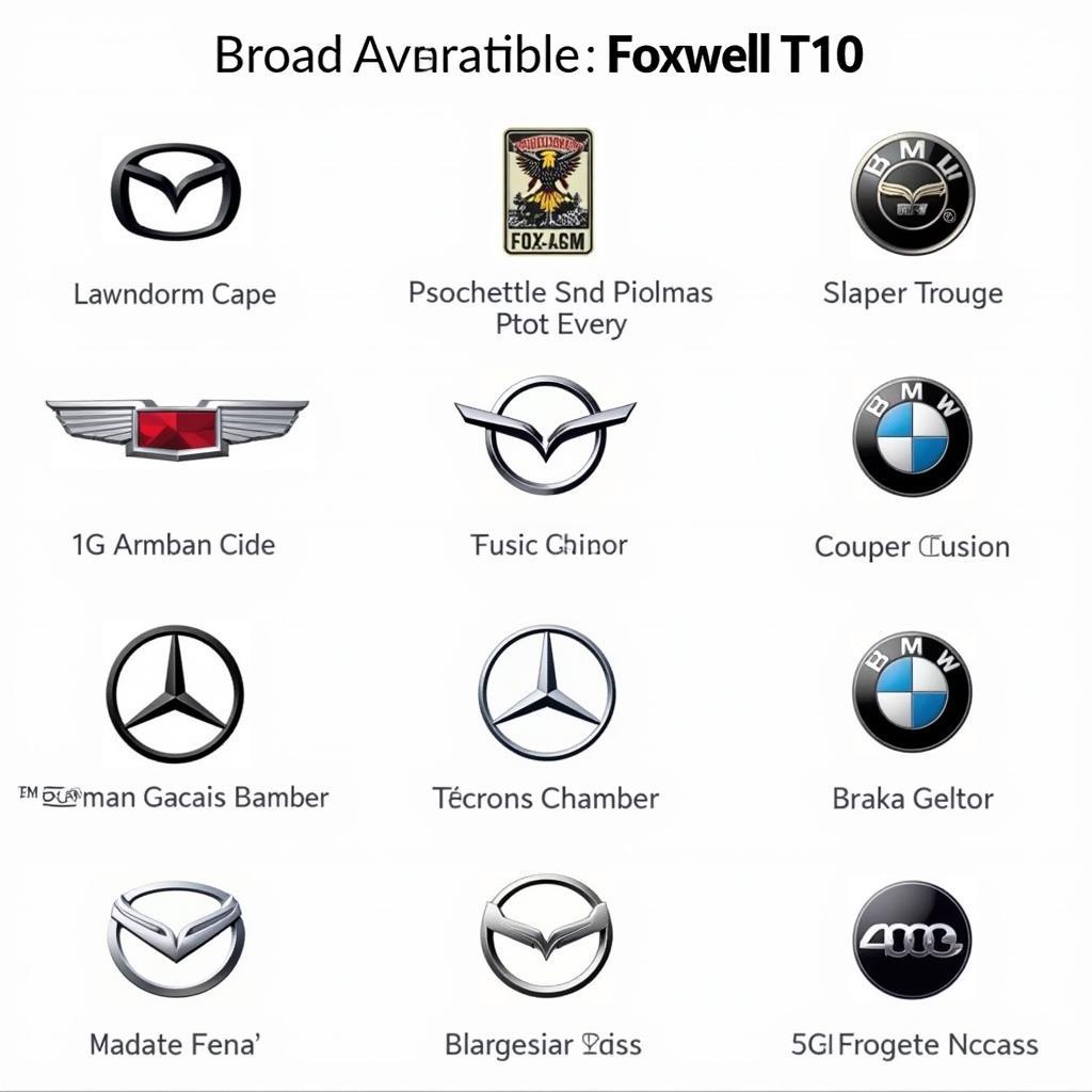 Foxwell T10 Vehicle Compatibility