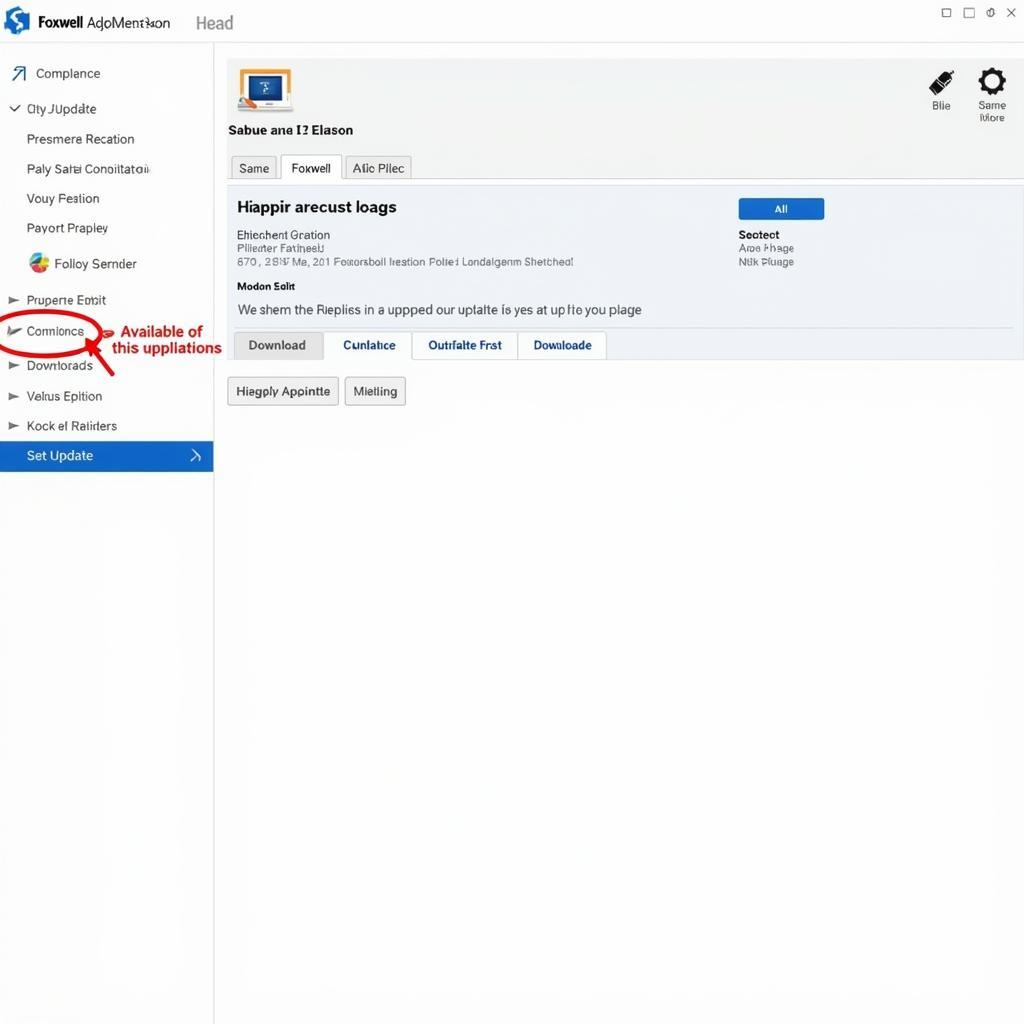 Foxwell Update Tool Interface