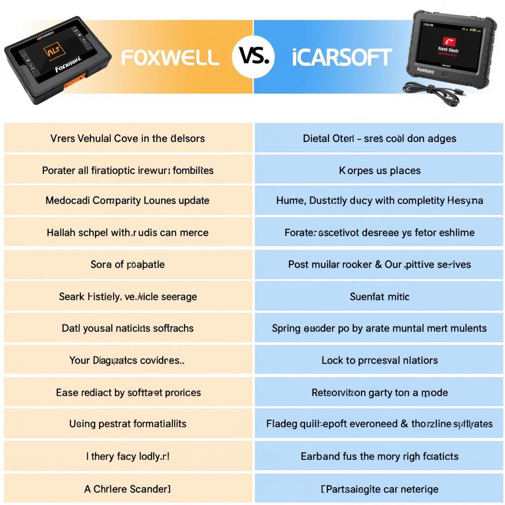 Comparing Foxwell and iCarsoft Scanners