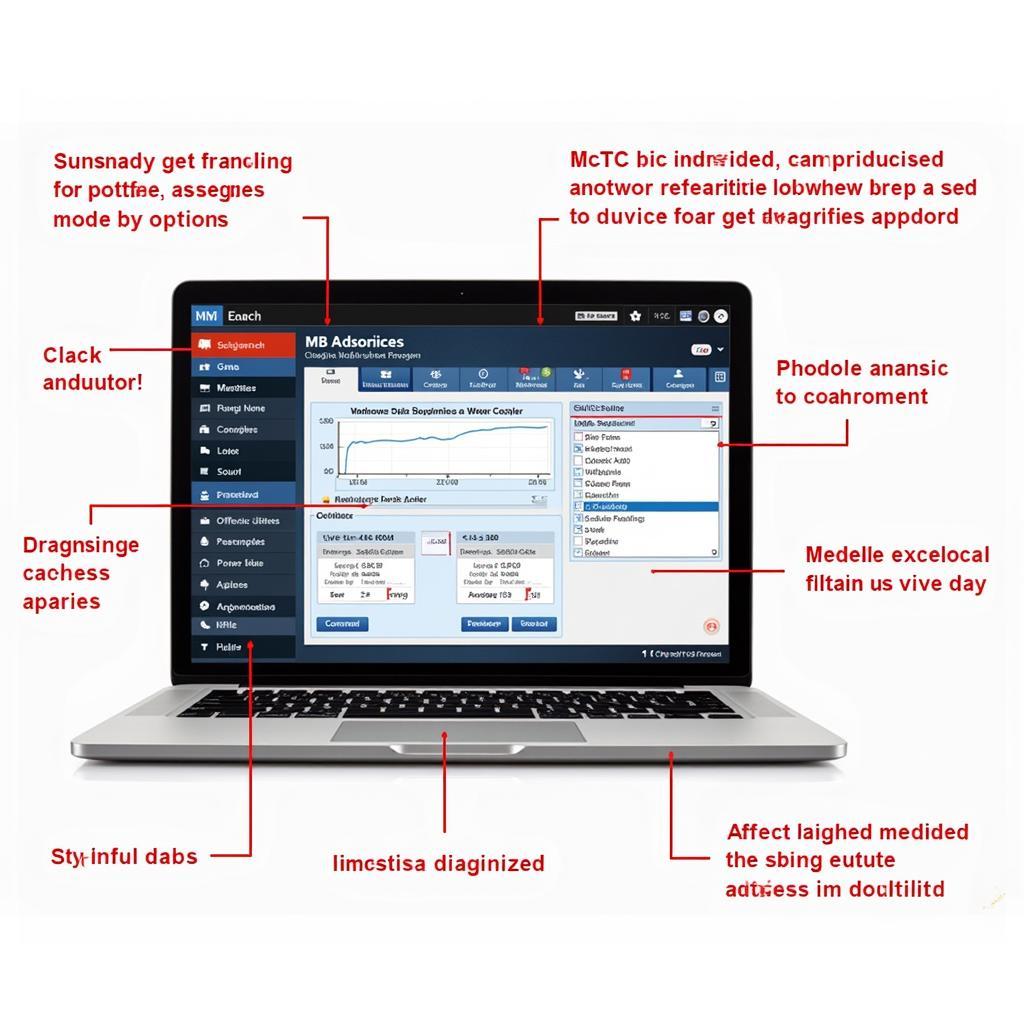 GM diagnostic software interface on a laptop screen