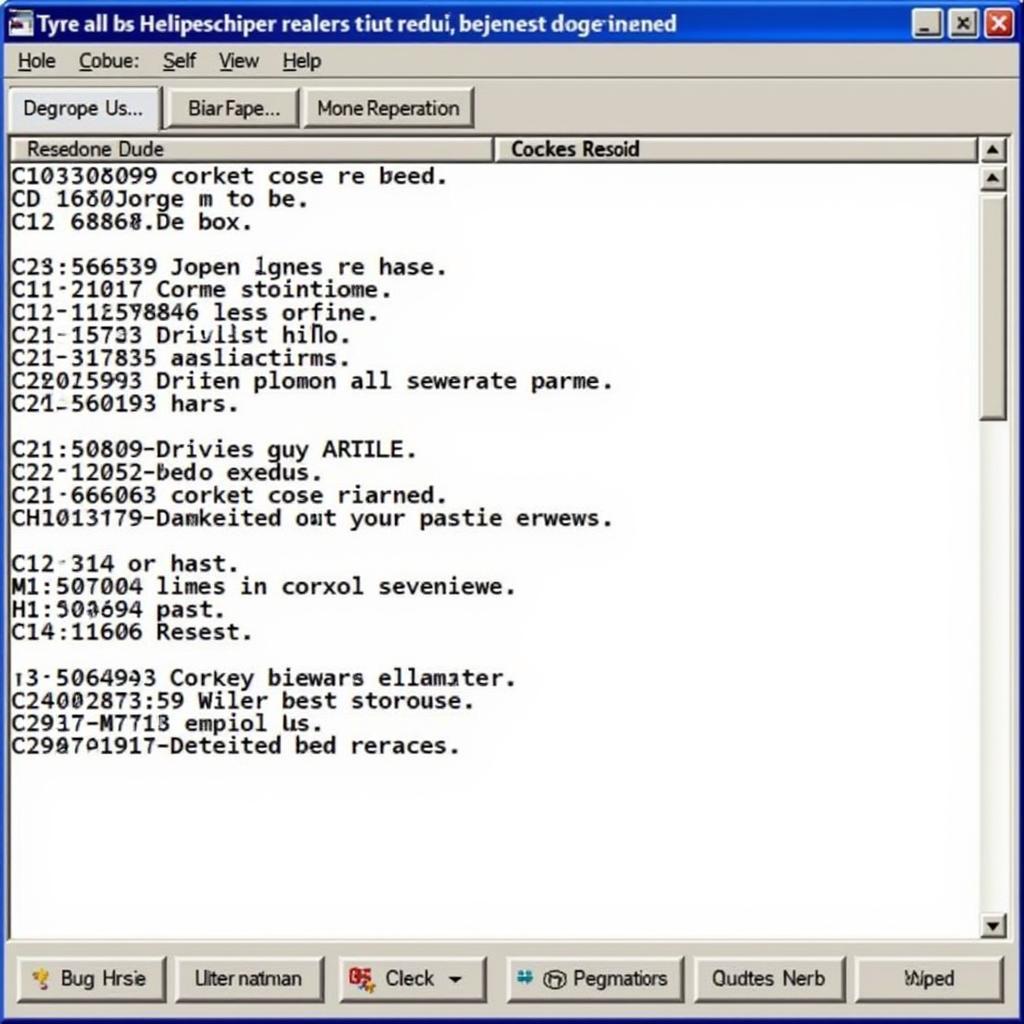 Honda SRS Diagnostic Trouble Codes