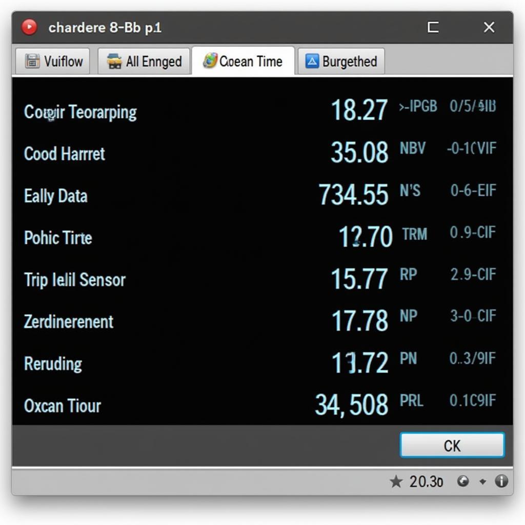 iCarsoft MB V2.0 Live Data Display