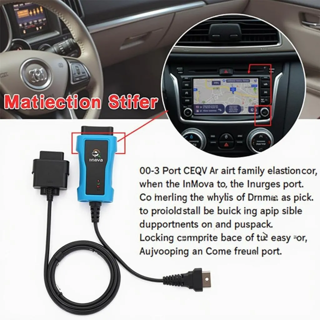 Connecting an Innova diagnostic tool