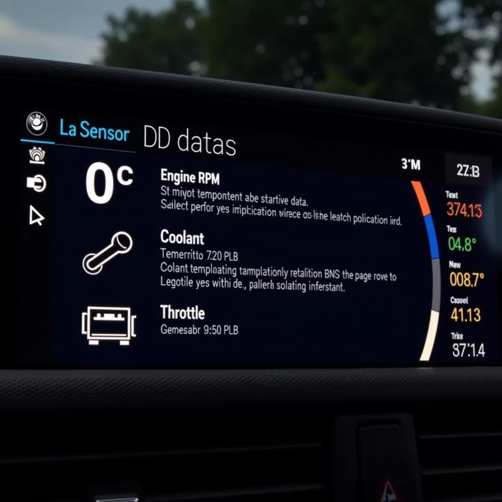 INPA Live Data Monitoring Screen