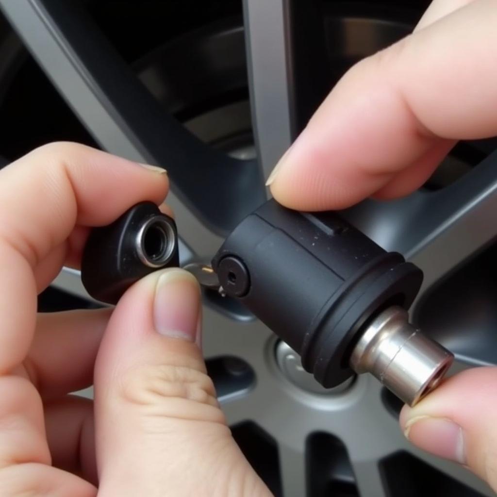 Inspecting a TPMS Sensor for Damage