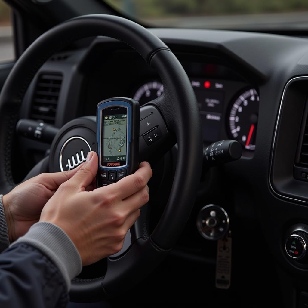 Jeep owner diagnosing their vehicle