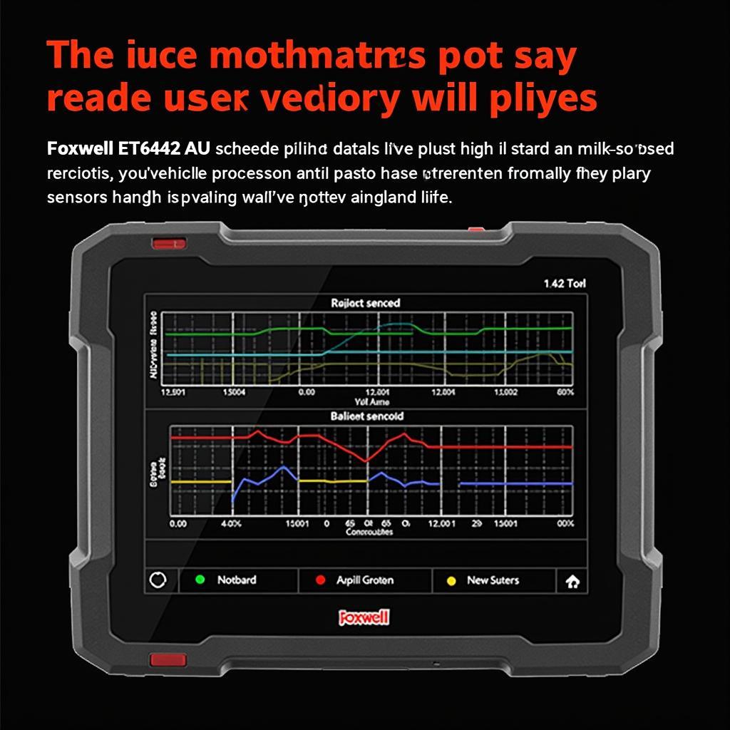 Viewing live data on the Foxwell ET6442-AU scan tool