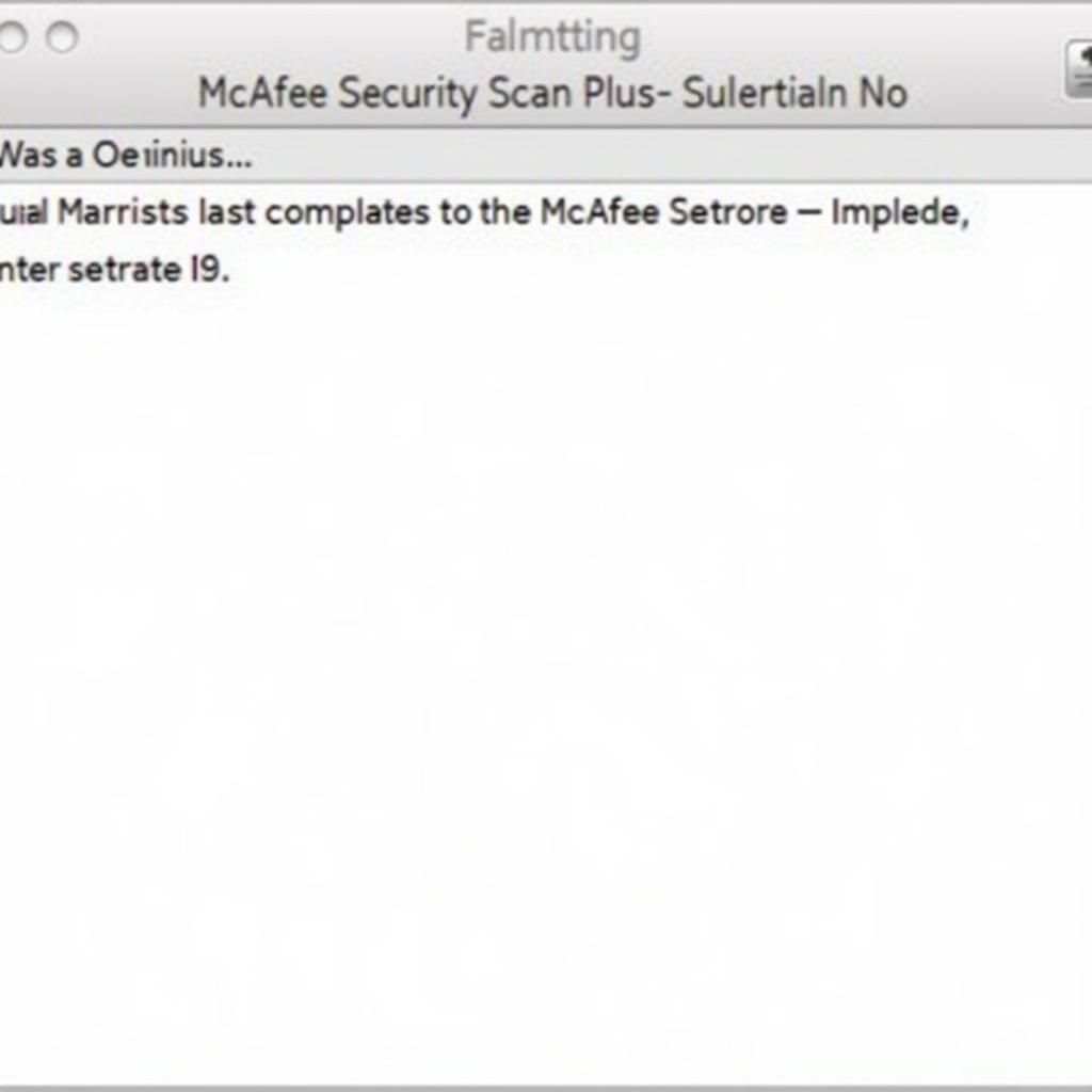 McAfee Security Scan Plus Uninstaller