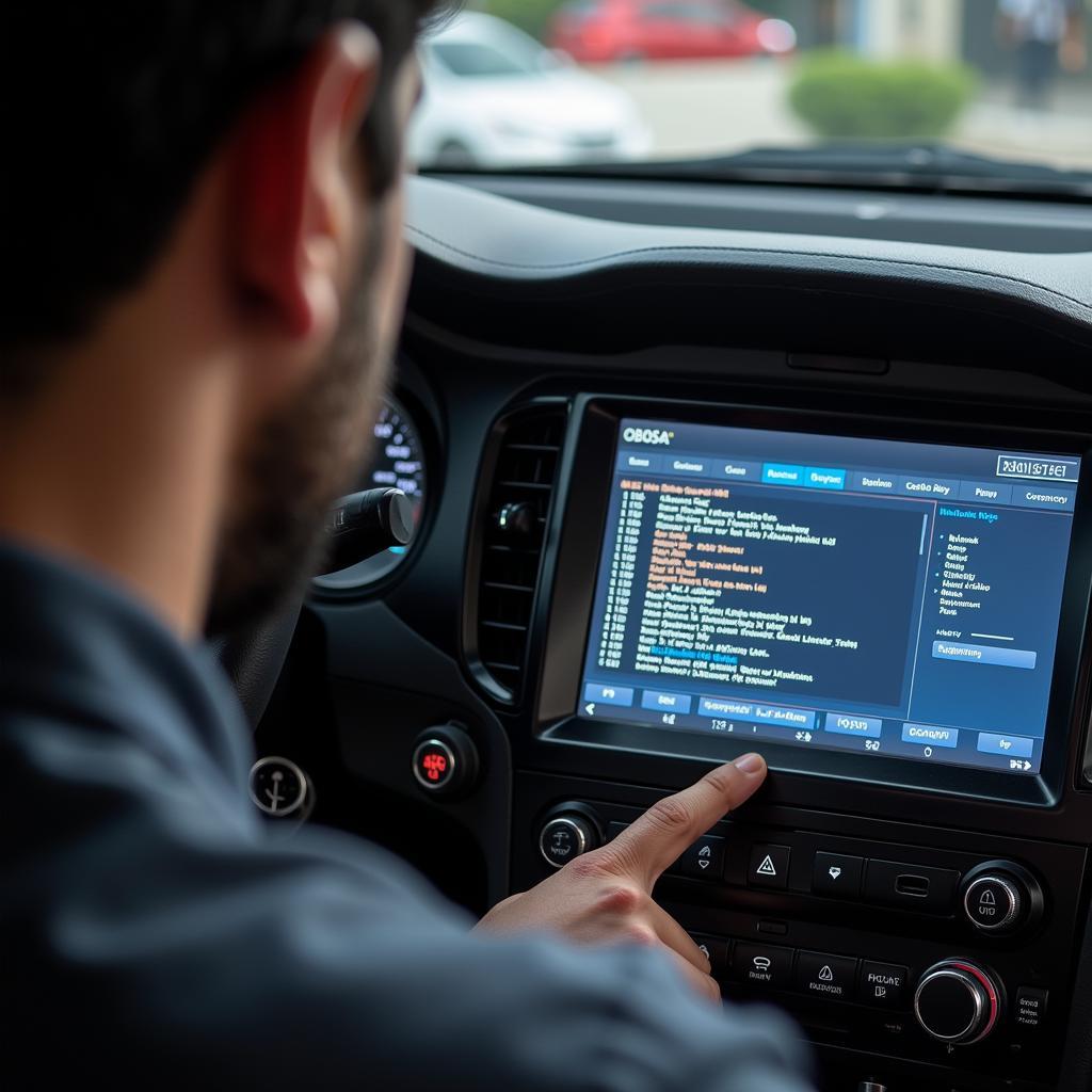 Mechanic Explaining OBD Scan Results