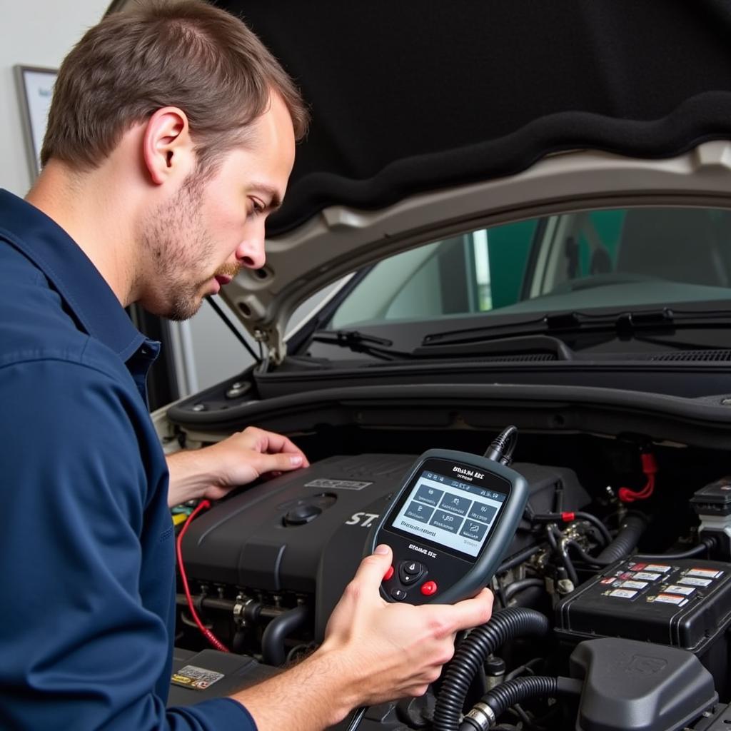 Mechanic Using Brain Bee ST-6000