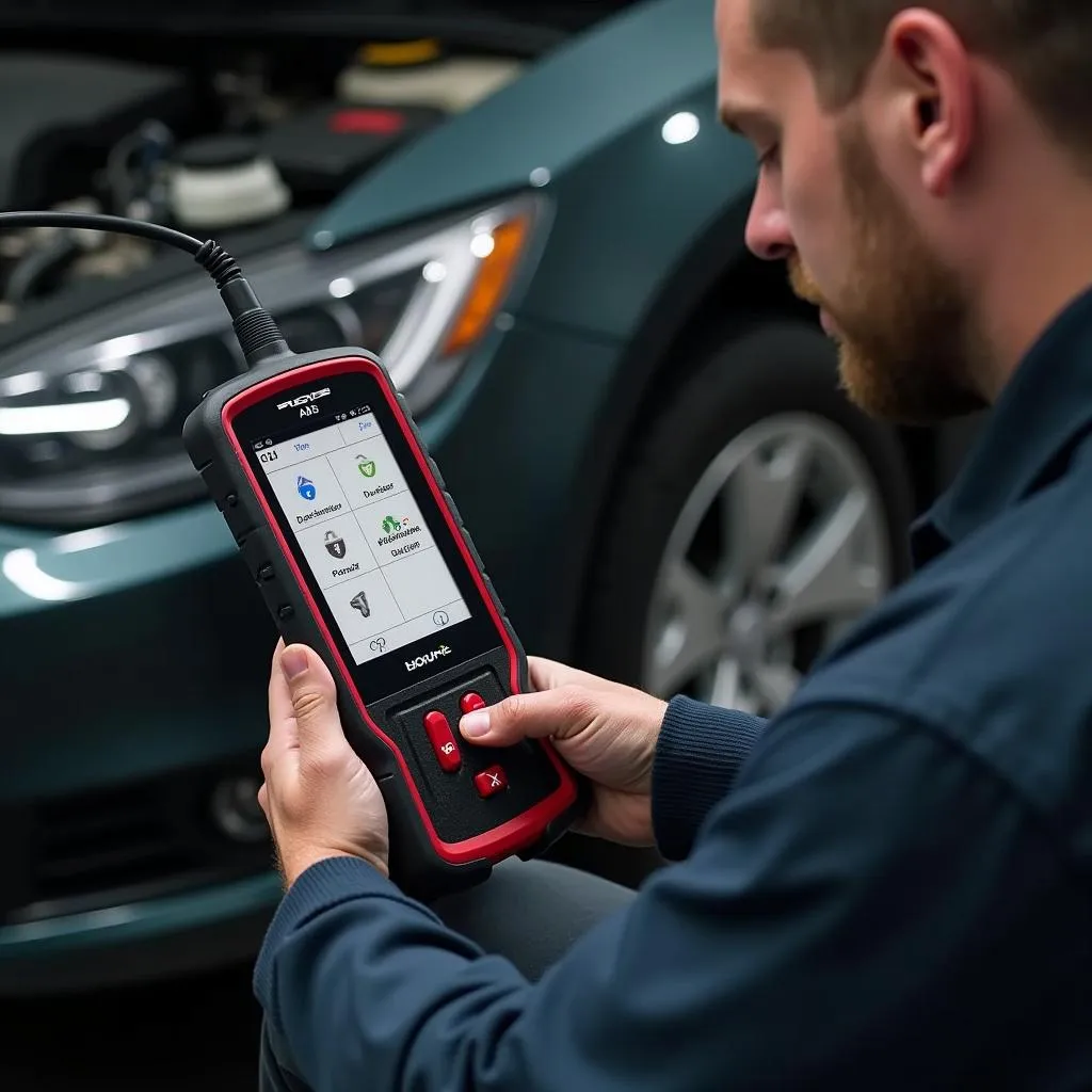 Diagnosing a Chrysler using a scan tool