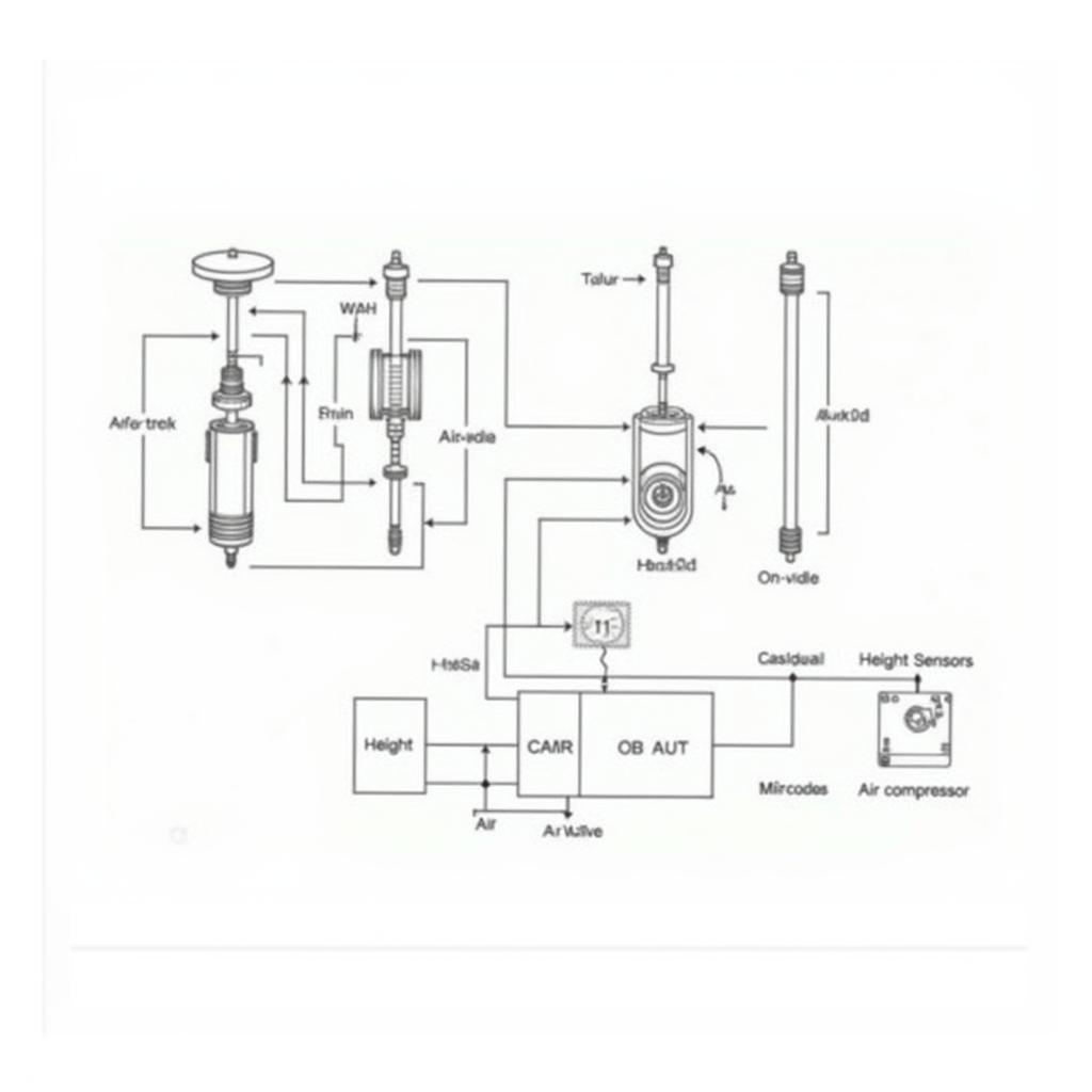 Mercedes Airmatic System Components Diagram