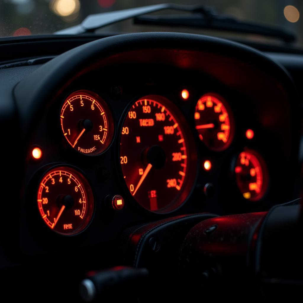 MGB Dashboard Warning Lights