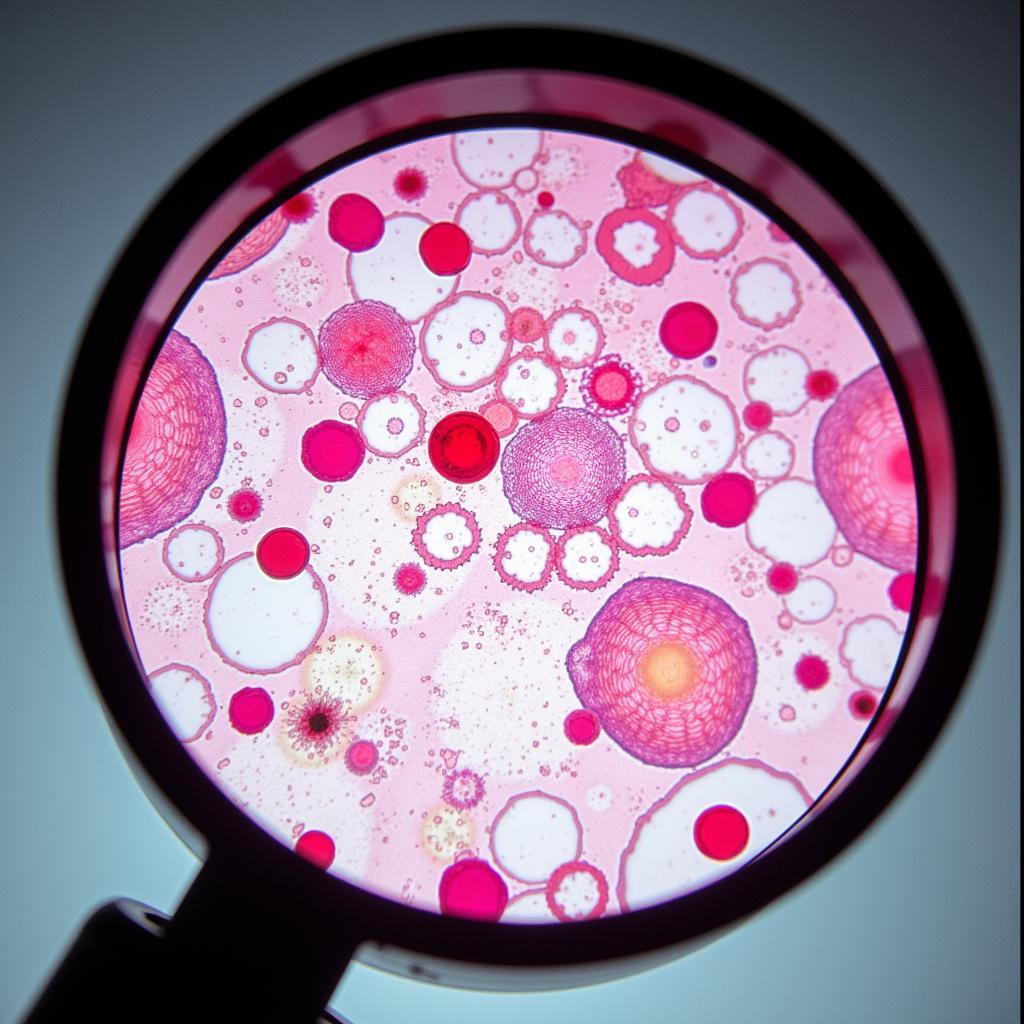 Microscopic View of Urine Sample