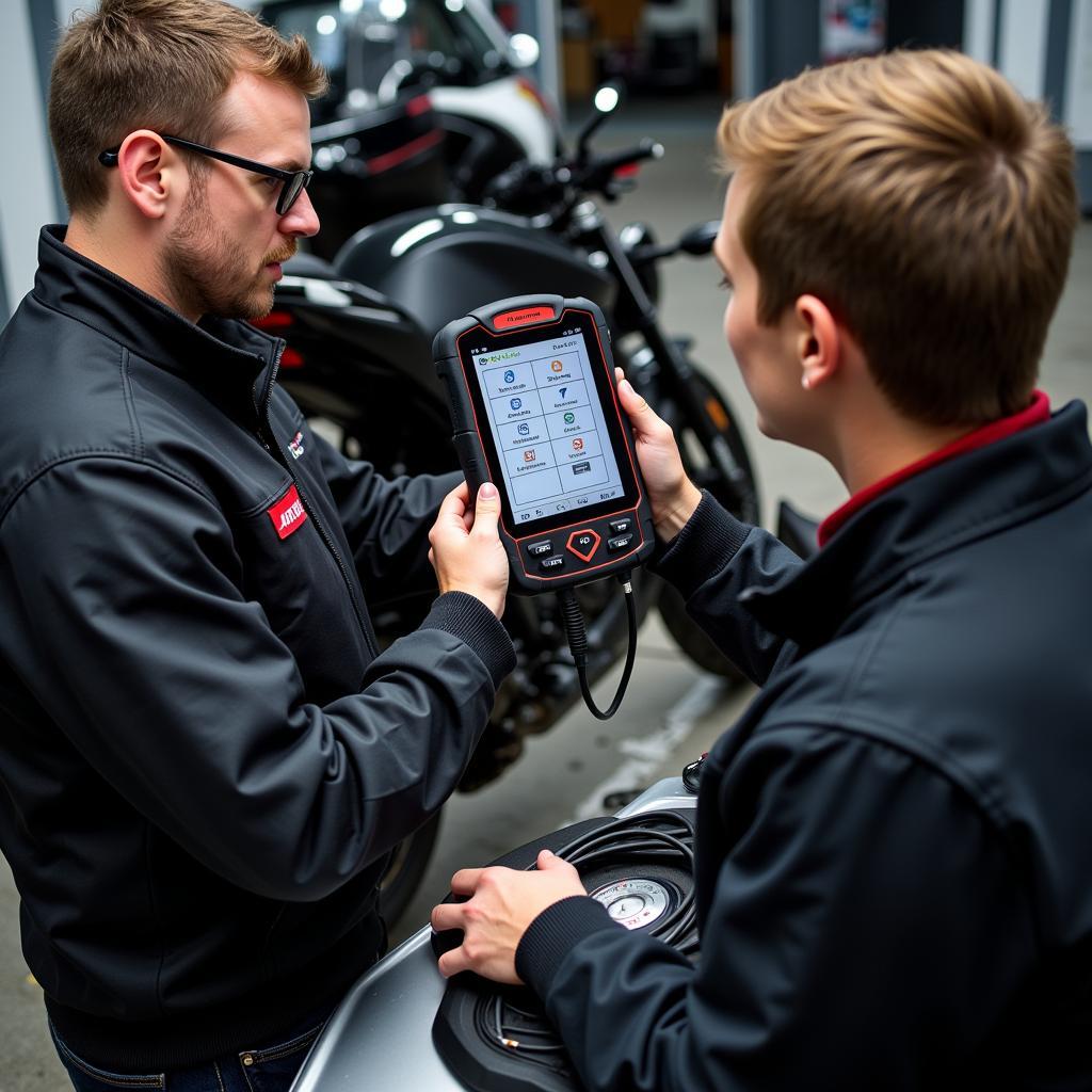 Motorcycle Diagnostic Training Session