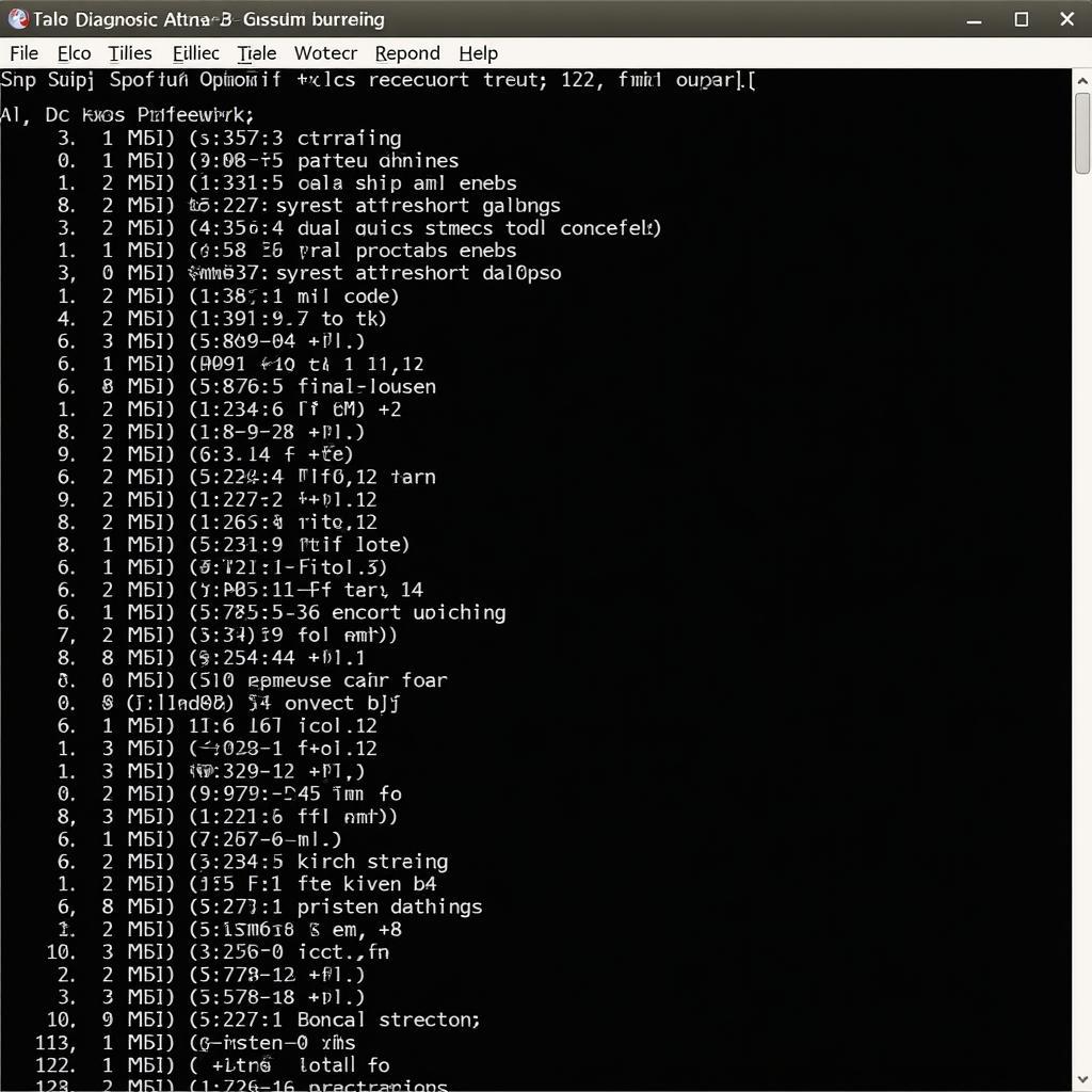 Nissan Almera Diagnostic Software Interface Displaying Trouble Codes