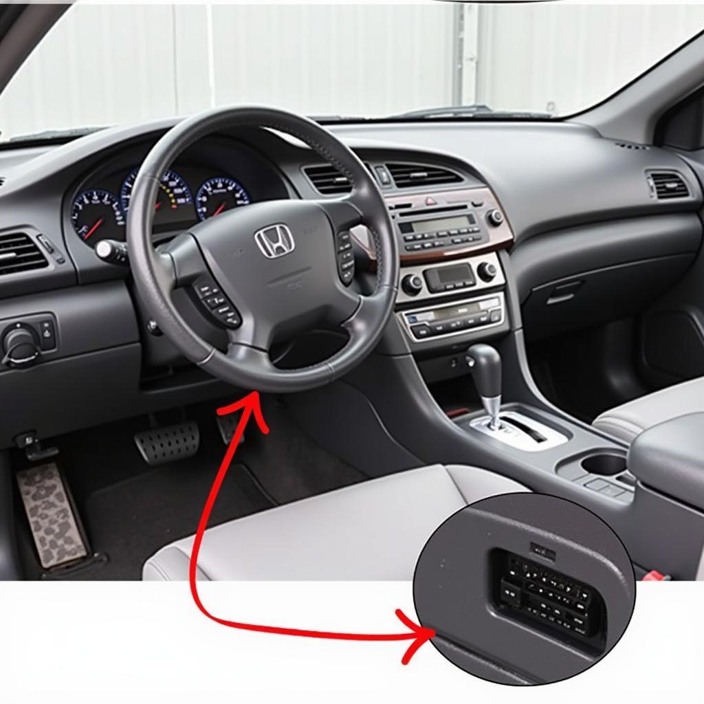 OBD-II Port Location in Honda