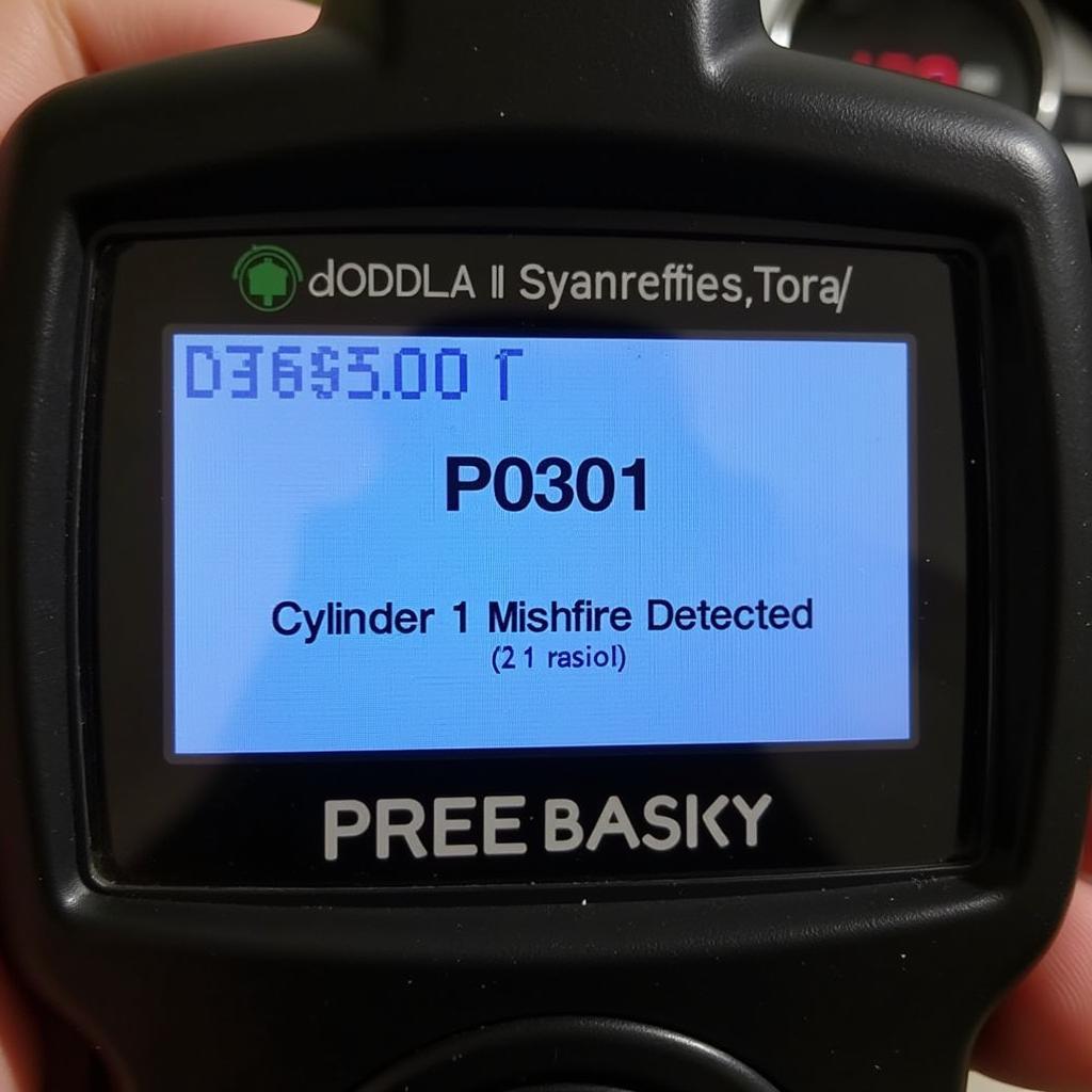 OBD-II Scanner Display