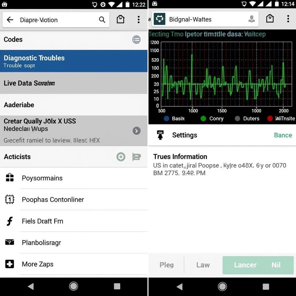 OBD Scan Tool Features Displayed on Phone