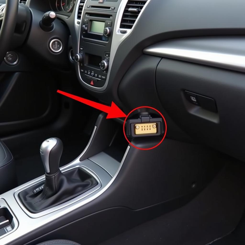 OBD2 Port Location in a Vehicle