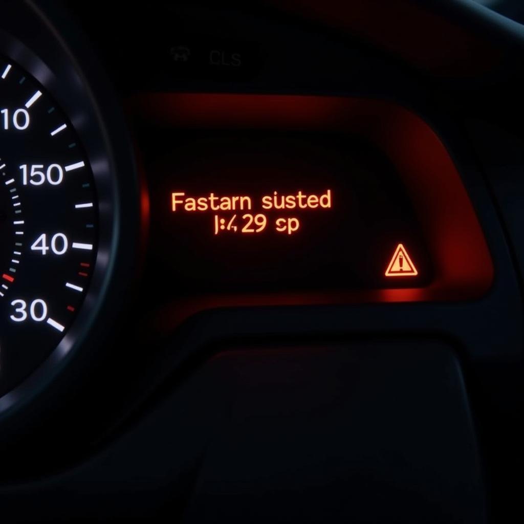 Opel Corsa D Dashboard Displaying Error Code