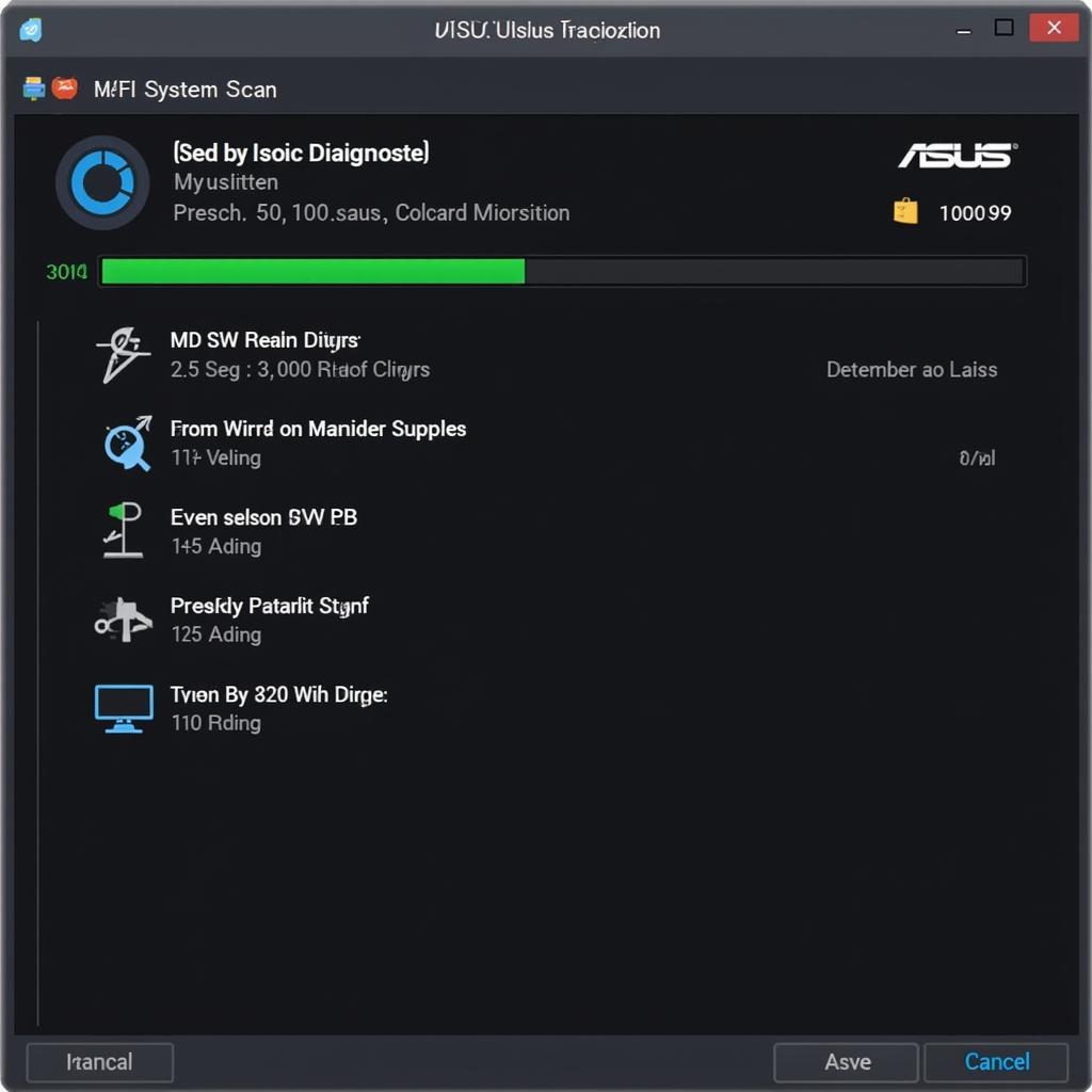 Running ASUS PC Diagnostics Scan