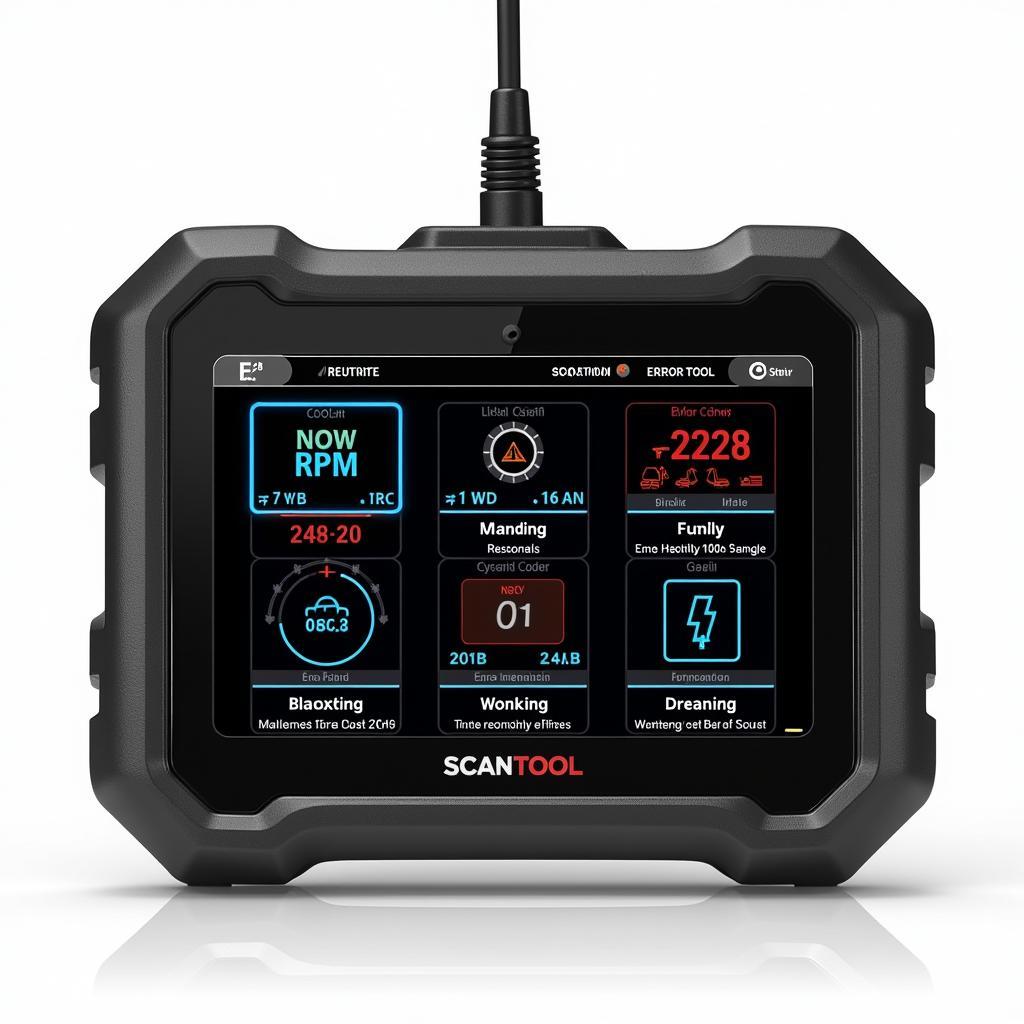 Scan tool display with car data