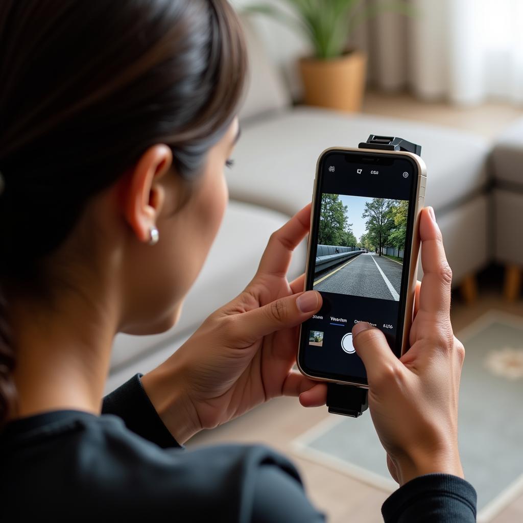 Smartphone Film Scanning Kit in Use