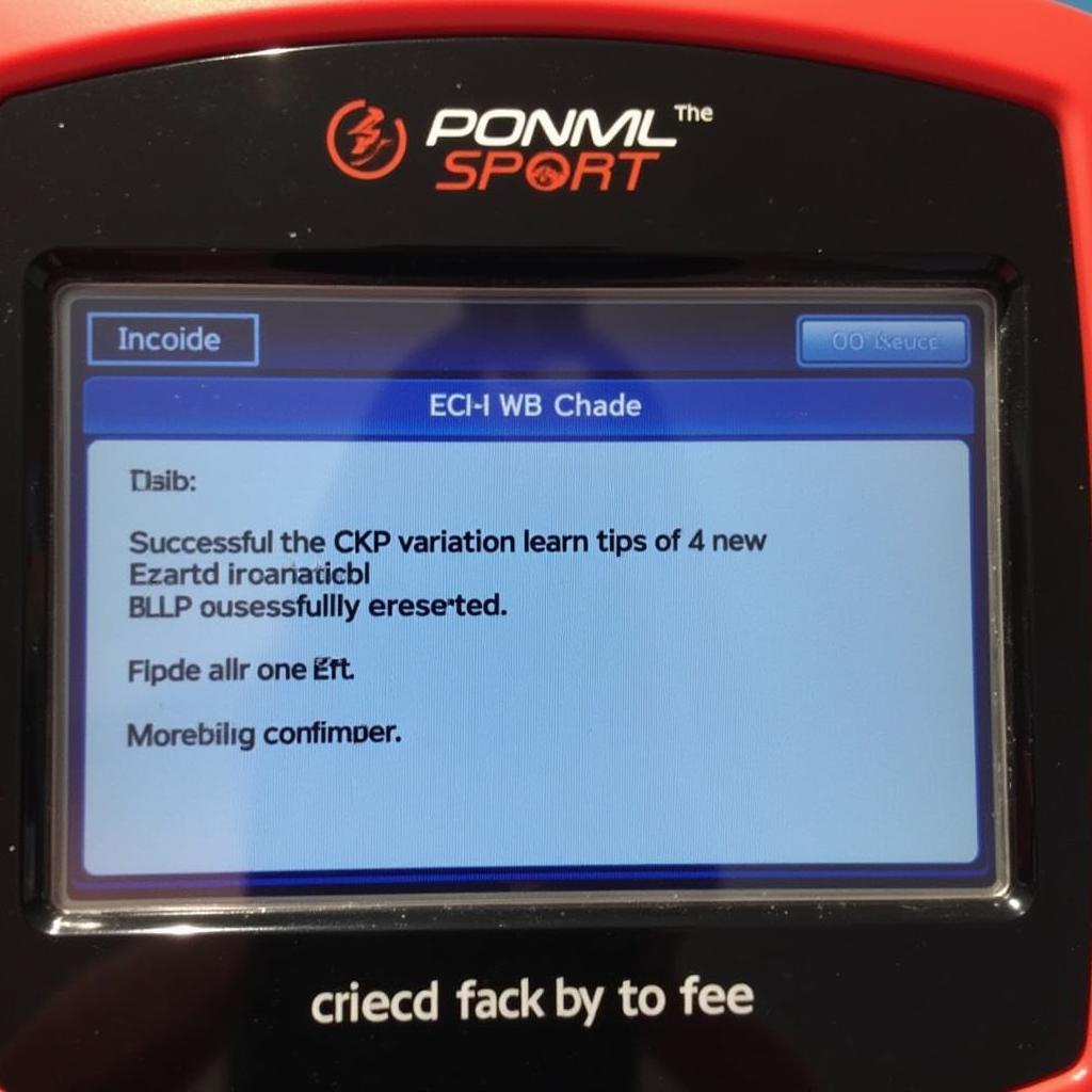 Scan Tool Displaying Successful CKP Relearn