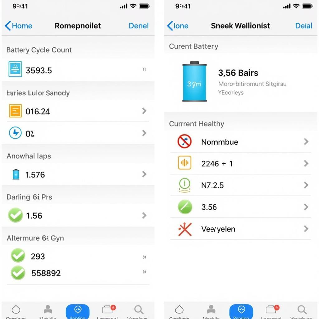 Third-Party App Displaying iPhone 6 Battery Health Metrics