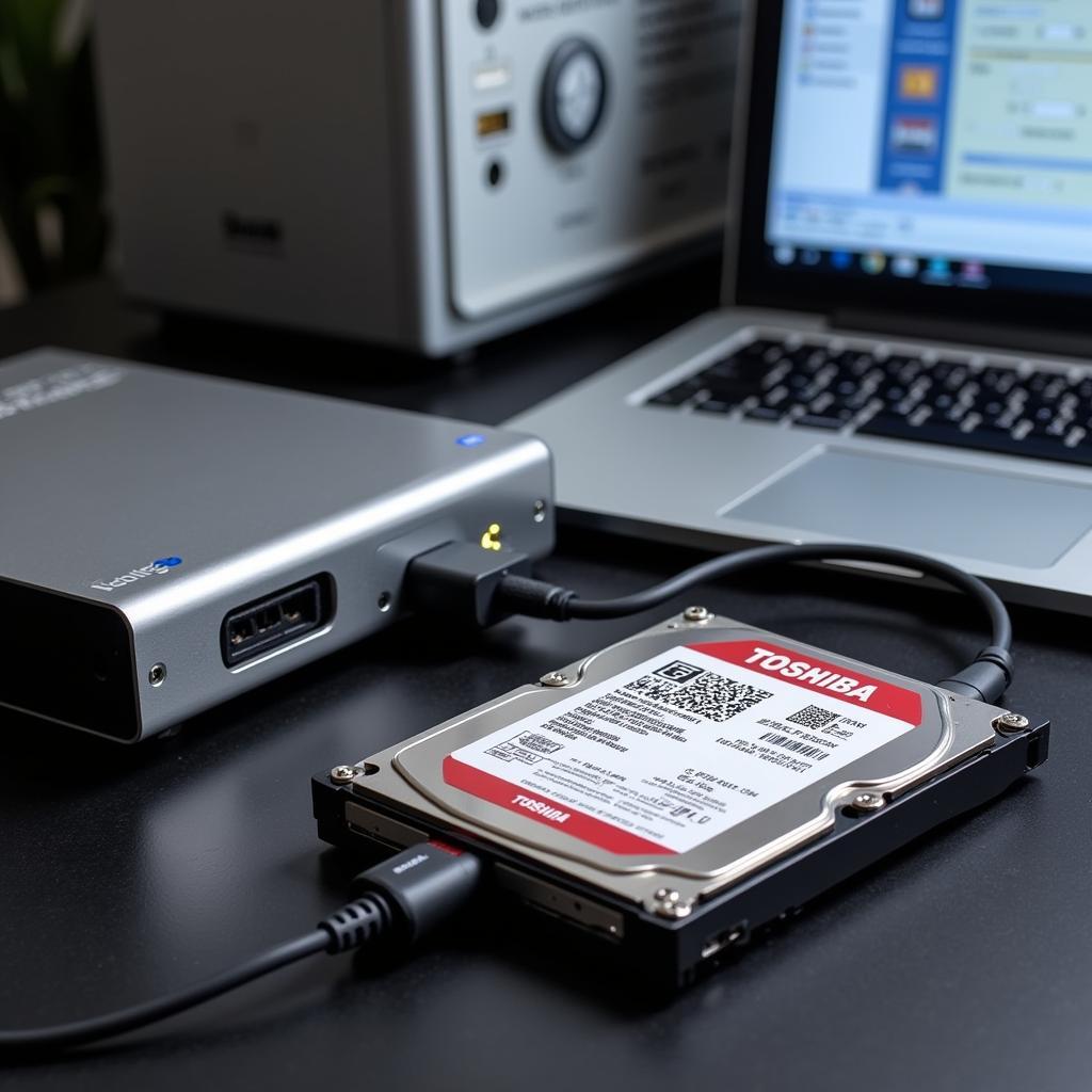 Toshiba Enterprise HDD Connected to Diagnostic Hardware