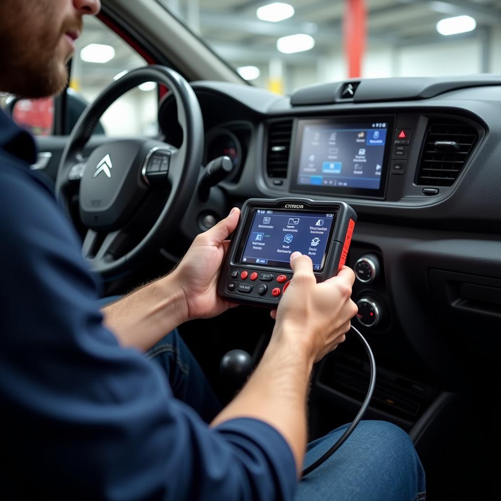 Using a Diagnostic Tool on a Citroen