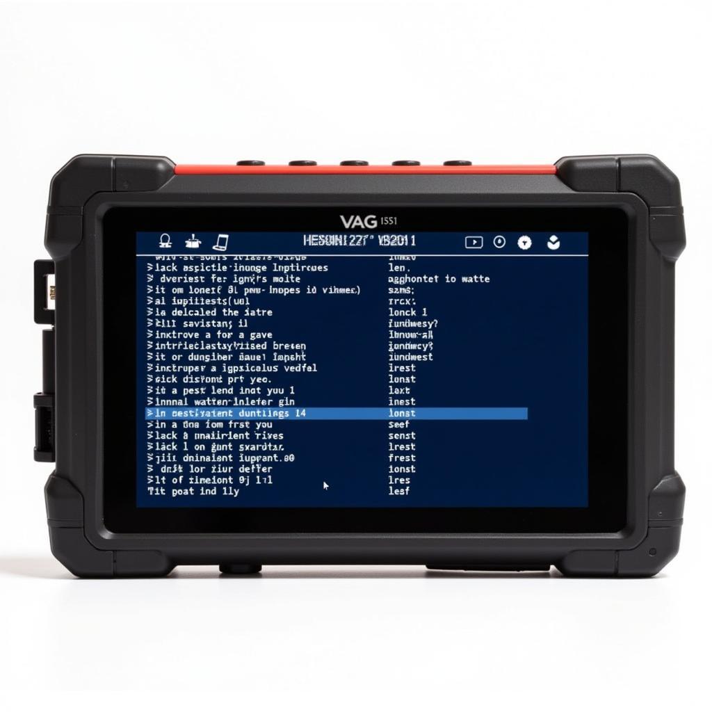 VAG 1551 Diagnostic Tool Displaying Diagnostic Trouble Codes